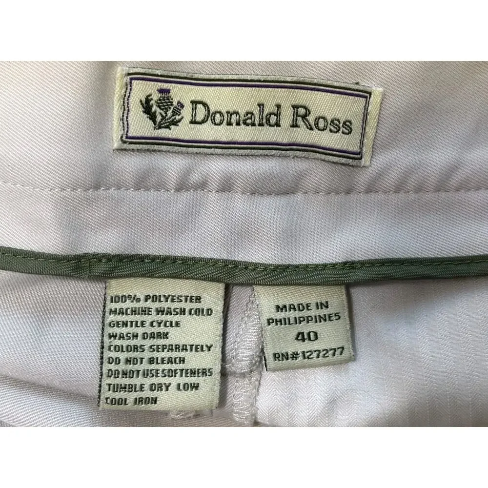Donald Ross Khaki Chino Shorts Mens Size 40 Beige Casual Classic